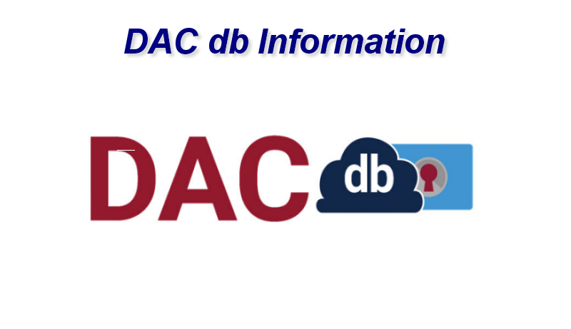 DACdb Information DACdb Information