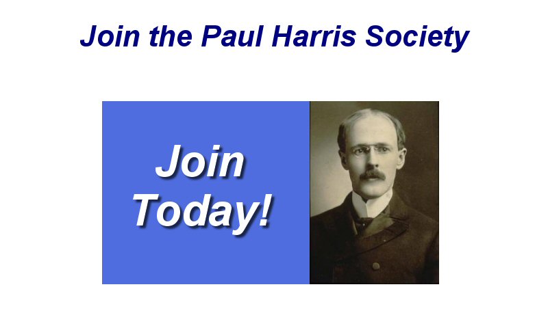 Join the Paul Harris Society Join the Paul Harris Society